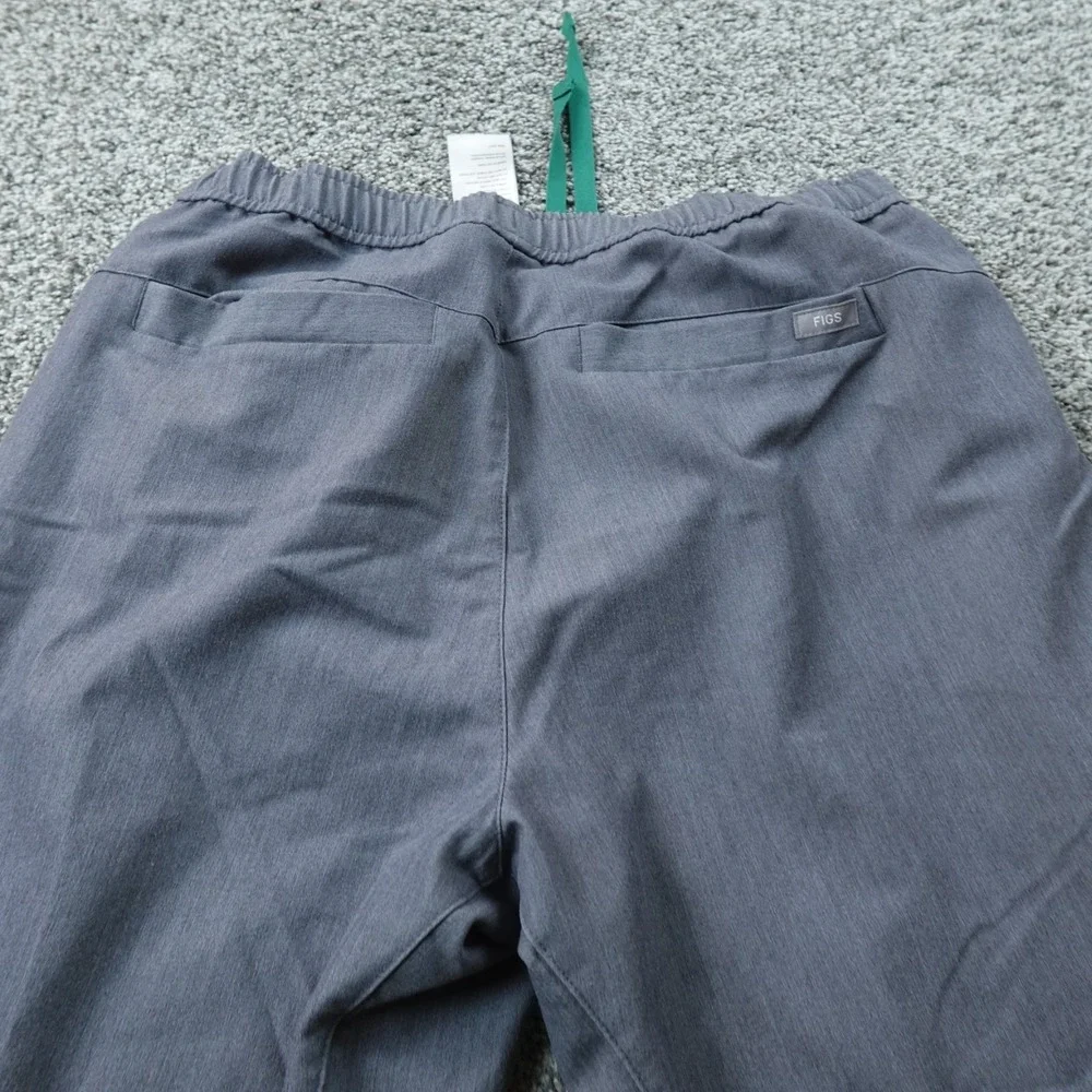 FIGS Pants Mens M Gray Tansen Scrub Bottomm Jogger Drawstring Stretch Medical
